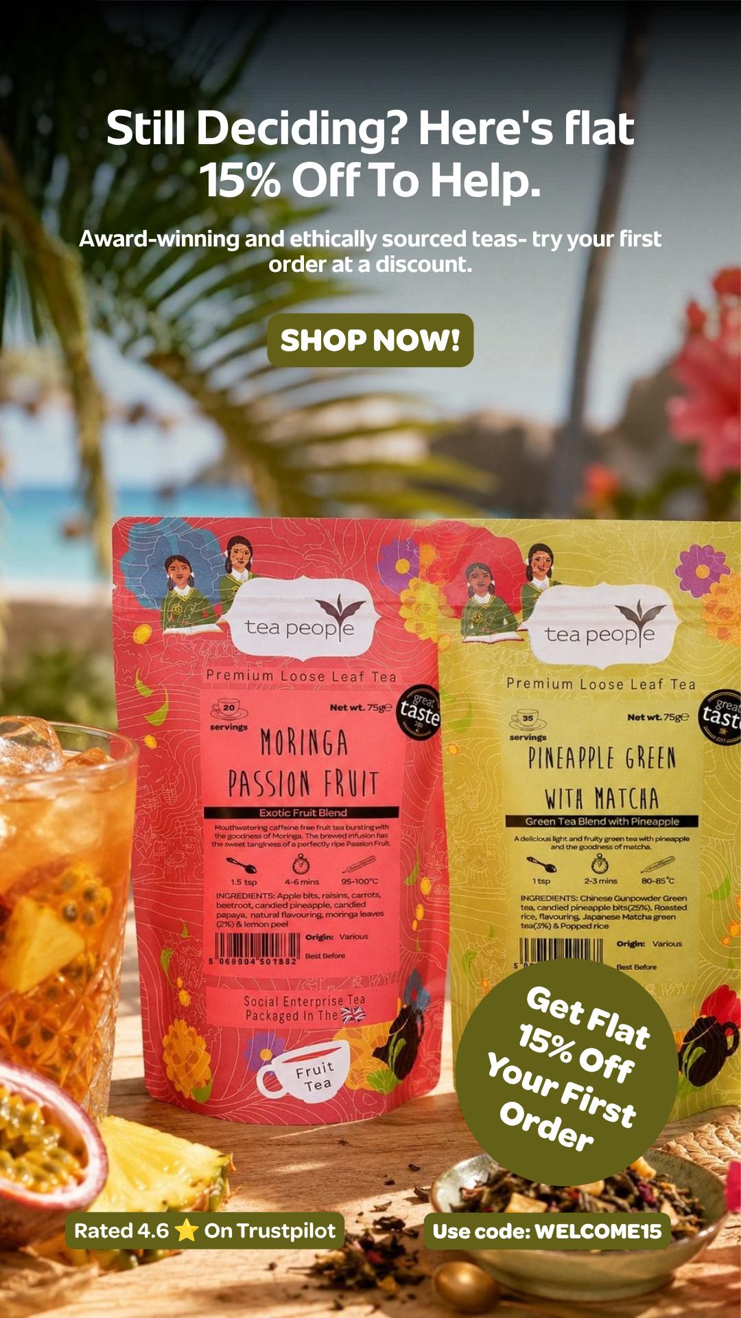 Tea People Facebook ad