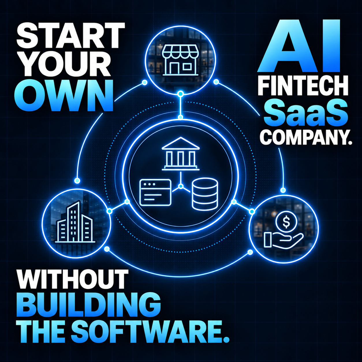 AI Funding Solutions Facebook ad: Start an AI Fintech SaaS Company Alongside Your Career