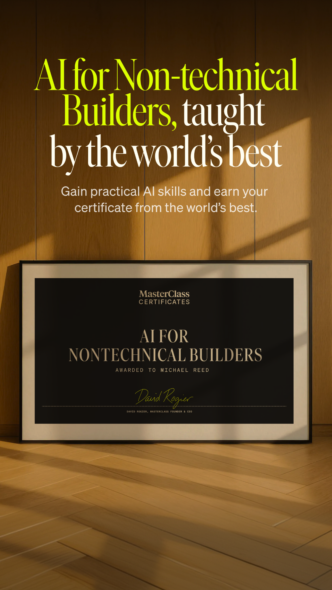 MasterClass Facebook ad
