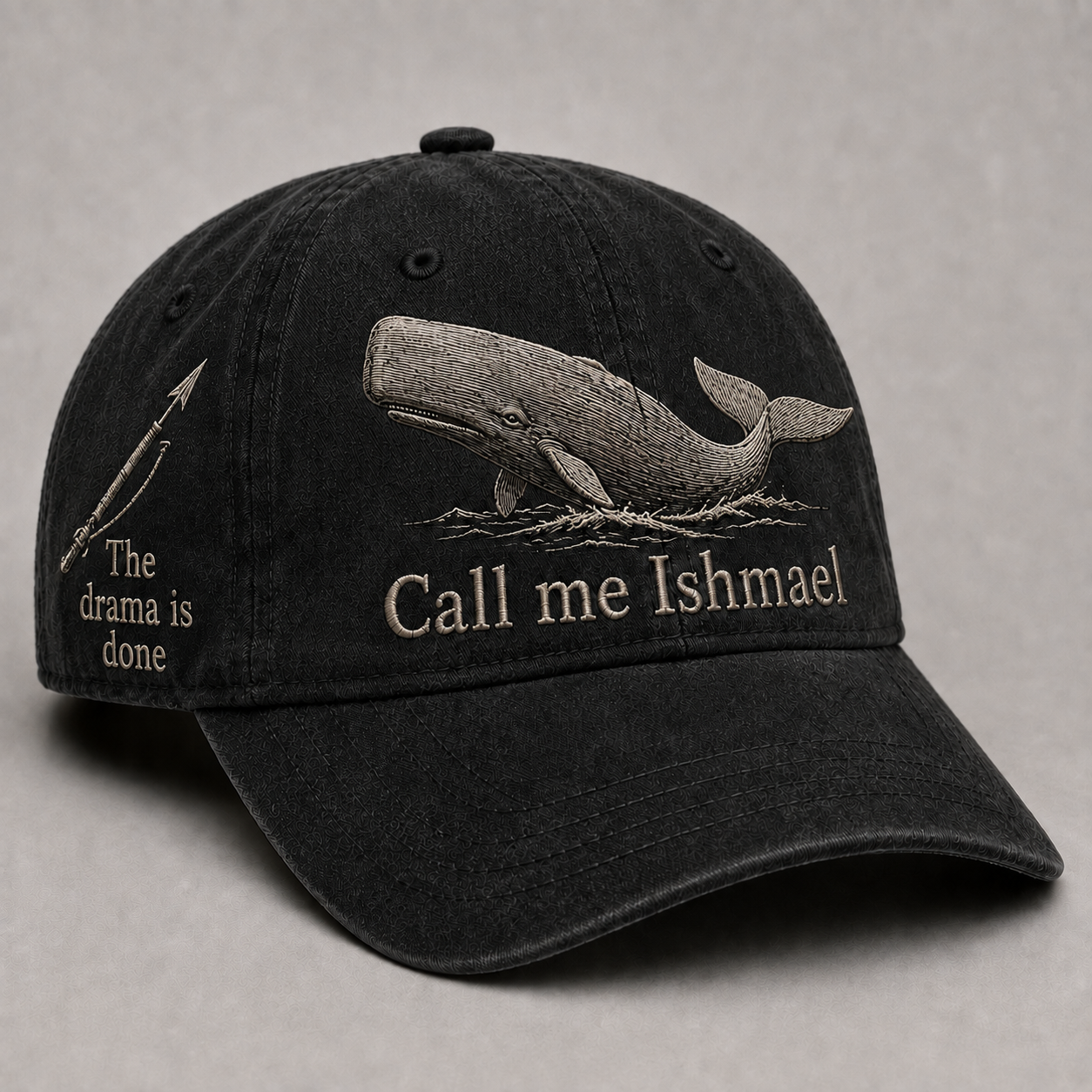 Lunalacer Lisa Facebook ad: Call Me Ishmael Moby Dick Vintage Embroidered Cap