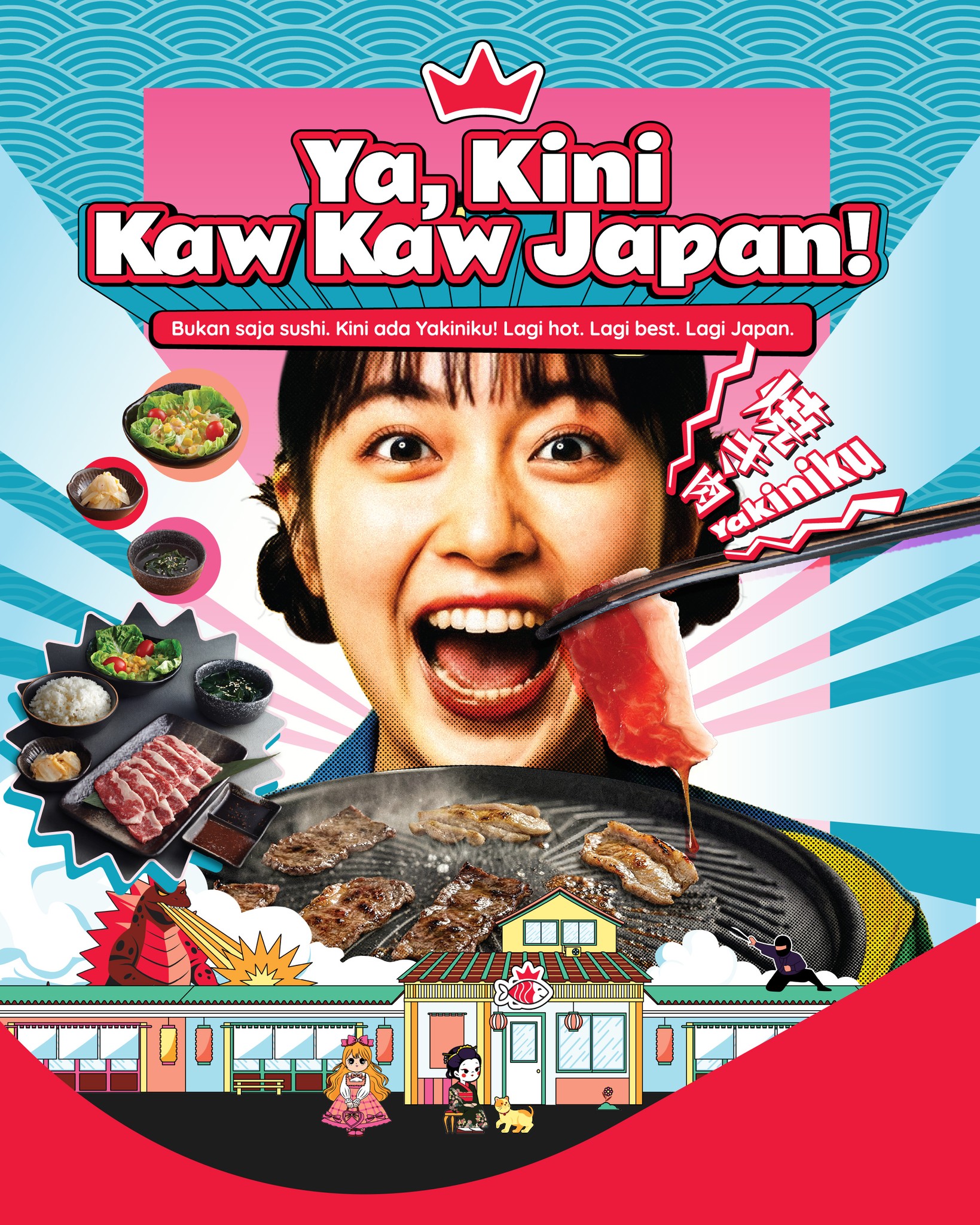 Sushi King Facebook ad: Jom bakar-bakar and feast macam king!