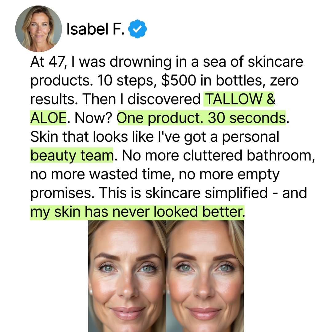 Minus SkinCare Facebook ad