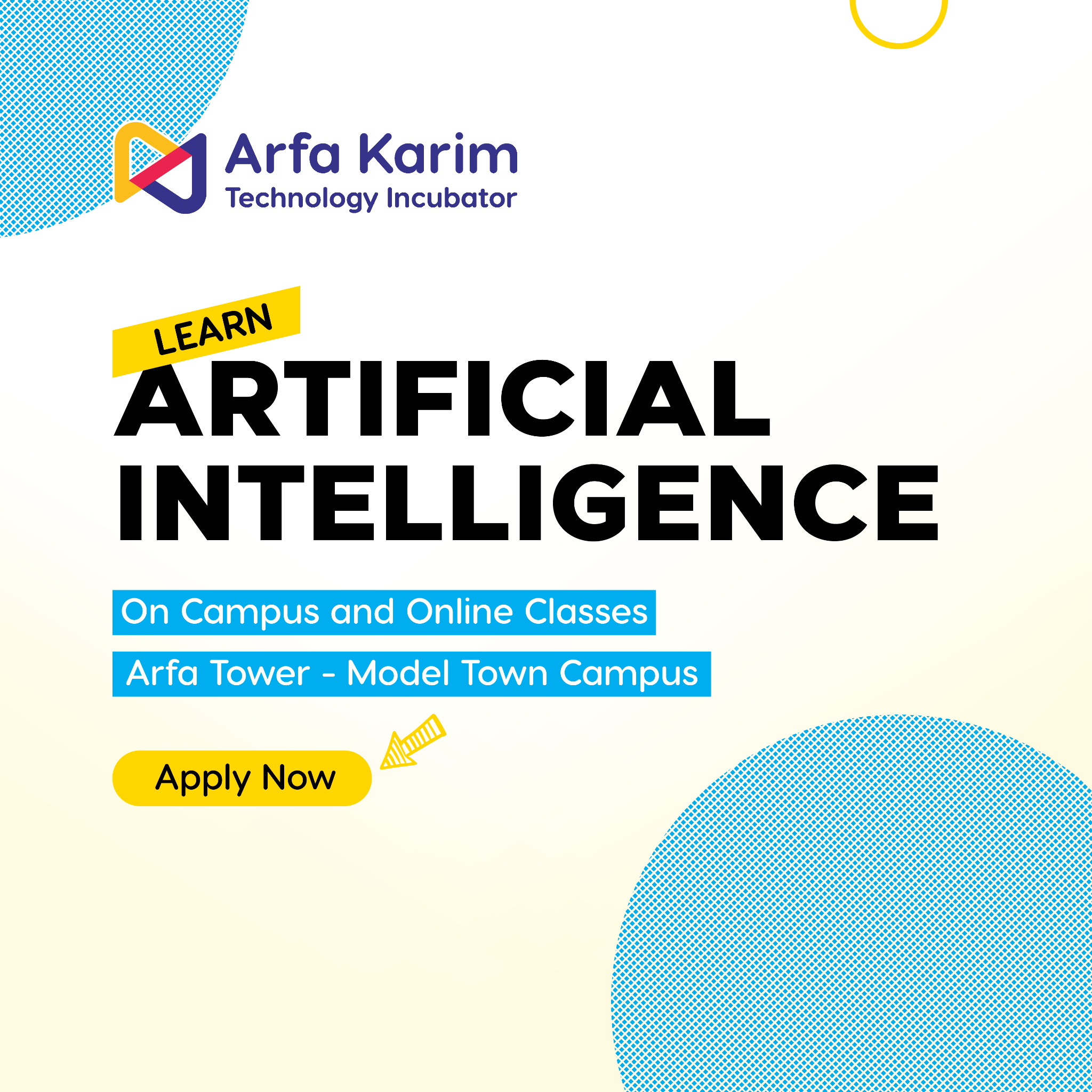 Arfa Karim Technology Incubator Facebook ad