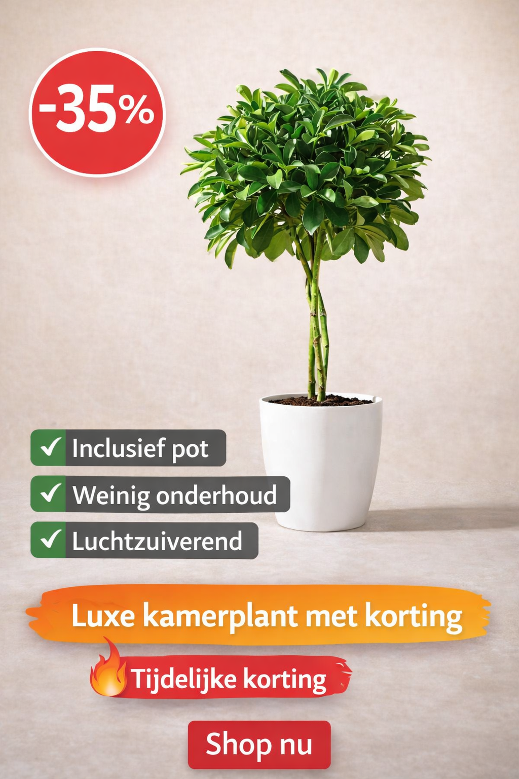 De Plantenwinkel Facebook ad from Mar 29, 2026