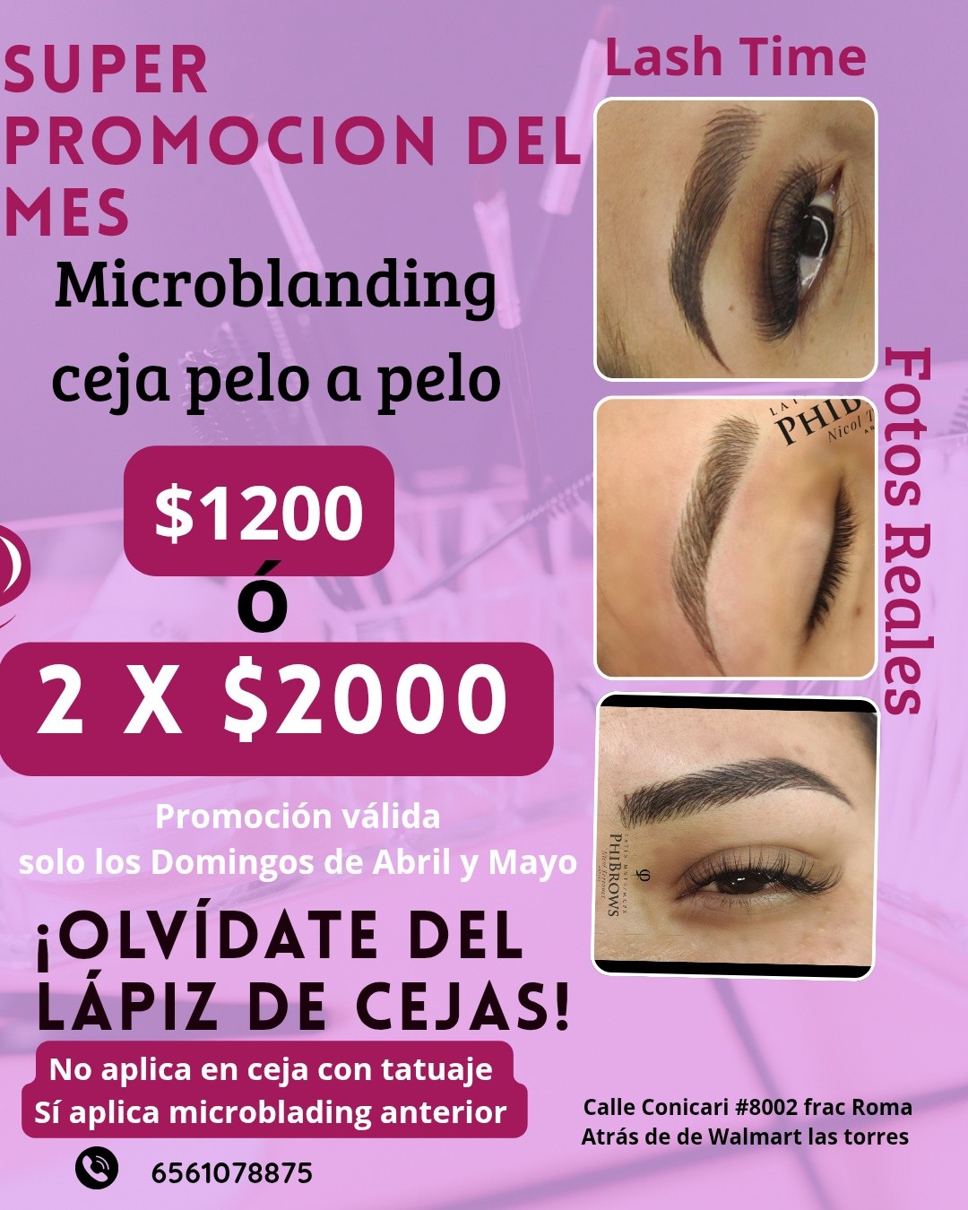 Lash Time Facebook ad: Promoción Dia de las madres