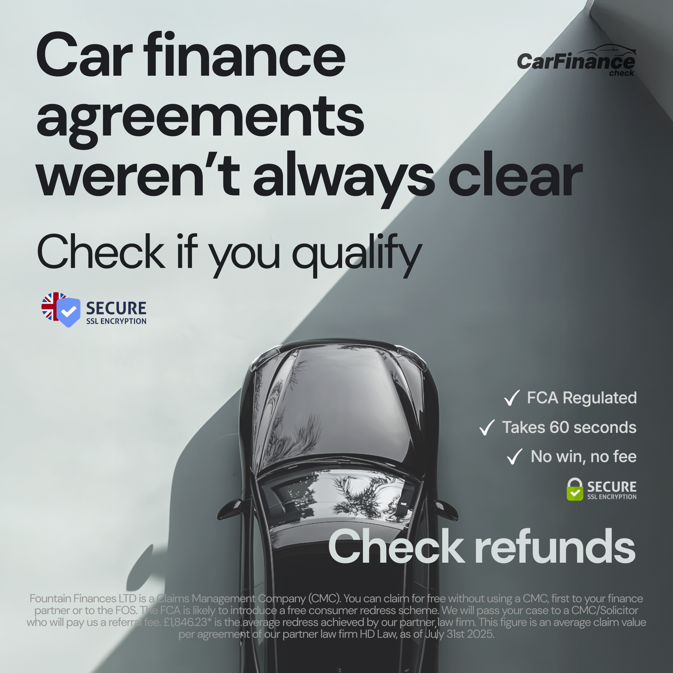 CarFinance Check Facebook ad from Mar 20, 2026