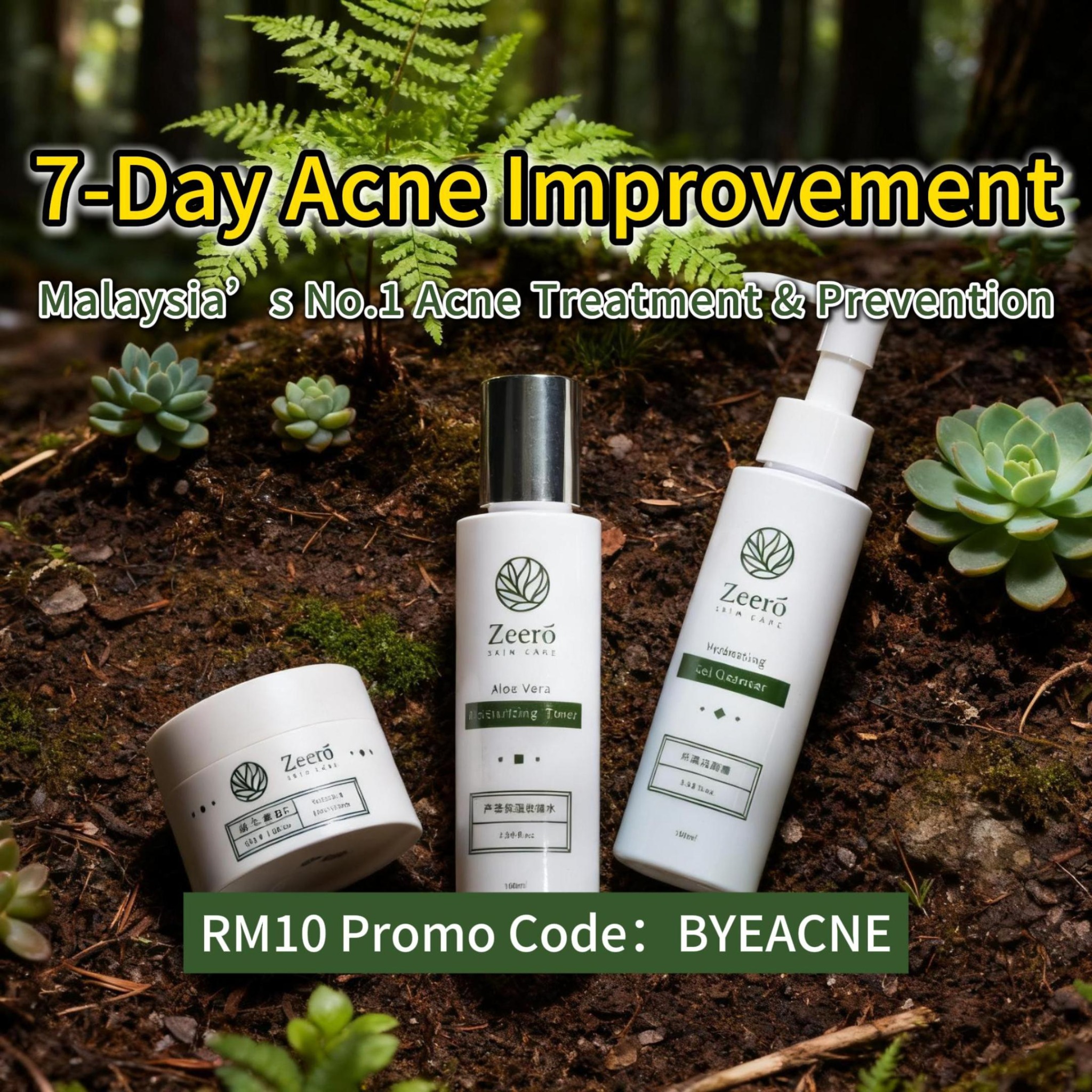 Zeero Skincare Facebook ad: GET UP TO 46% OFF