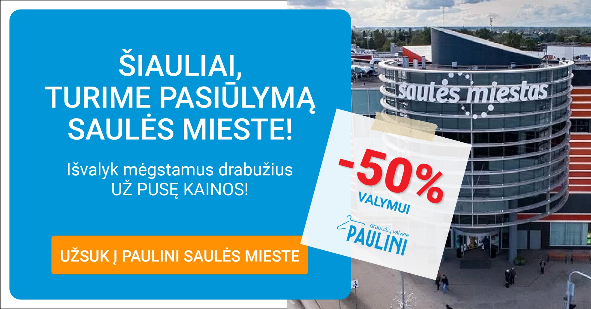 Paulini - drabužių valykla Facebook ad