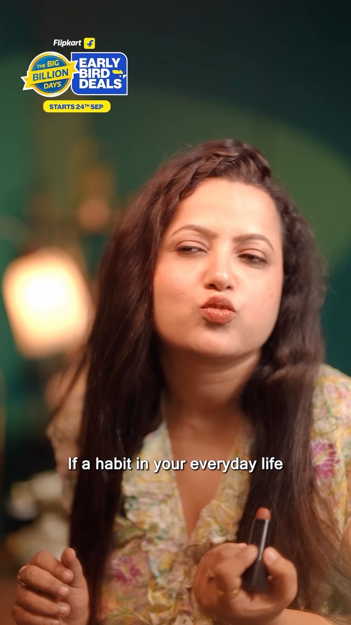 Flipkart Facebook ad: You stopped chasing filters and started chasing nutrients.