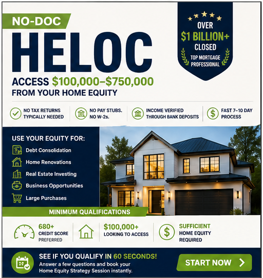 The Fisher Mortgage Group Facebook ad: Need $100,000+ From Your Home Equity?