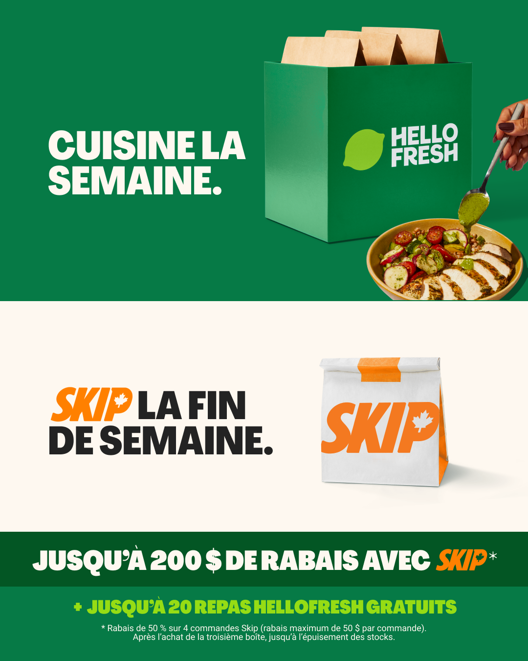 HelloFresh Facebook ad