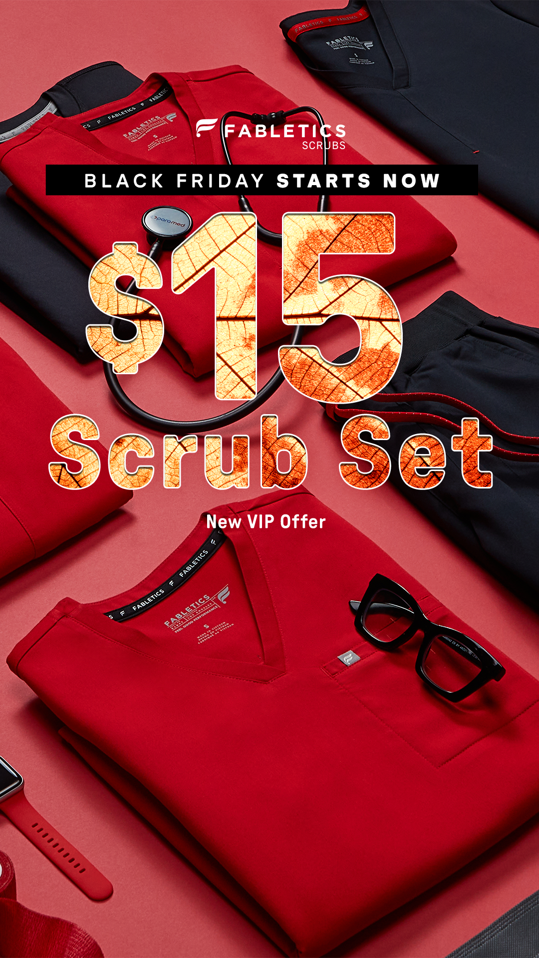 Fabletics Scrubs Facebook ad: A seasonal scrubs deal you won’t want to…