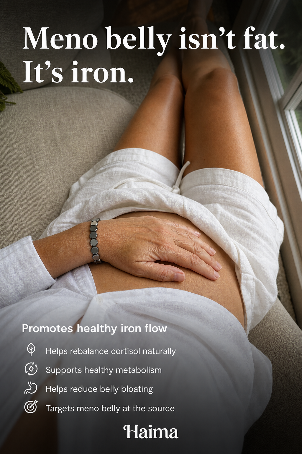 Haima Facebook ad: Haima Hematite Bracelet | Your Natural Menopause Solution