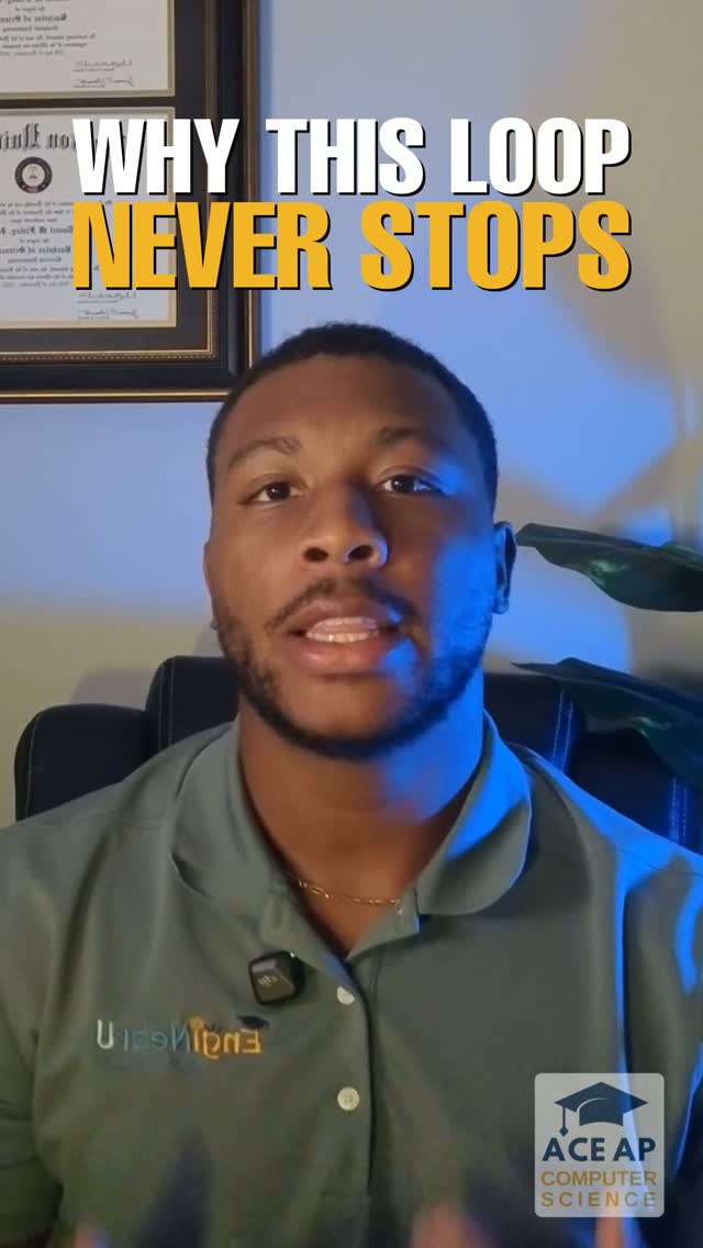 Daniel Finley - The AP Computer Science Tutor Facebook ad: This loop never stops.