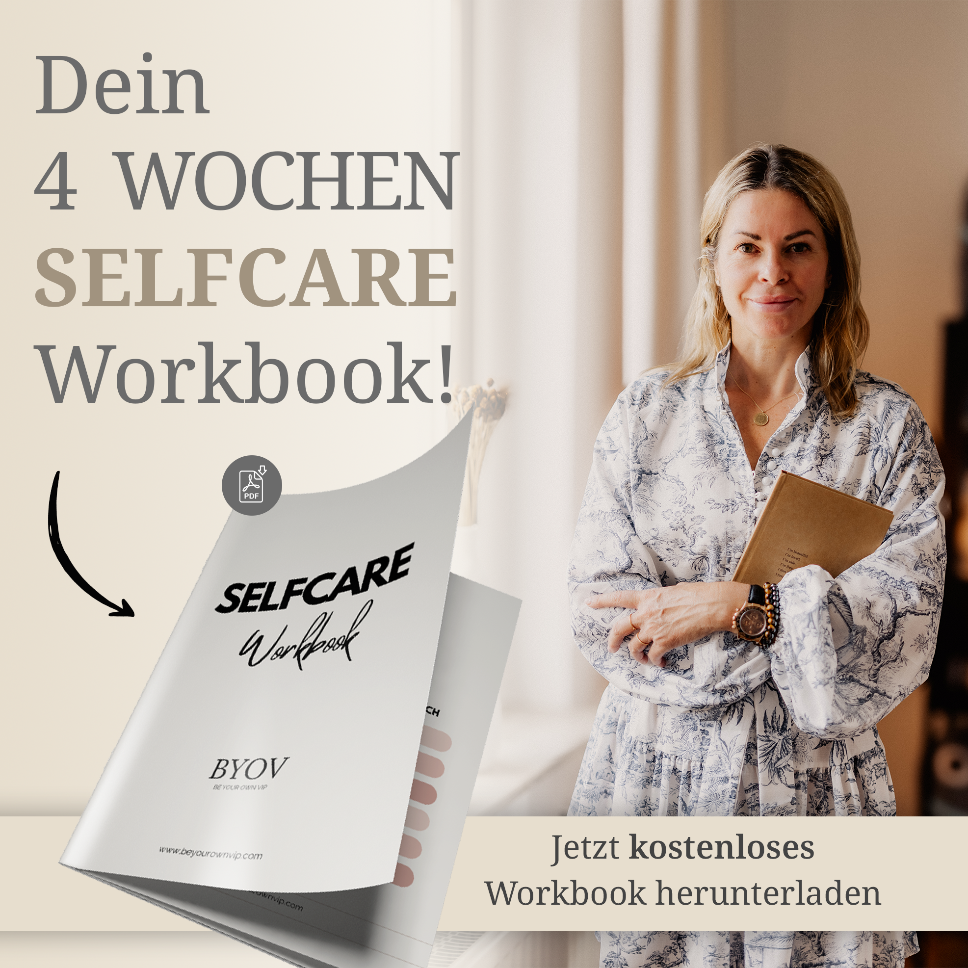 Katja Nickel - Be your own VIP Facebook ad: 4-Wochen-Selfcare-Workbook