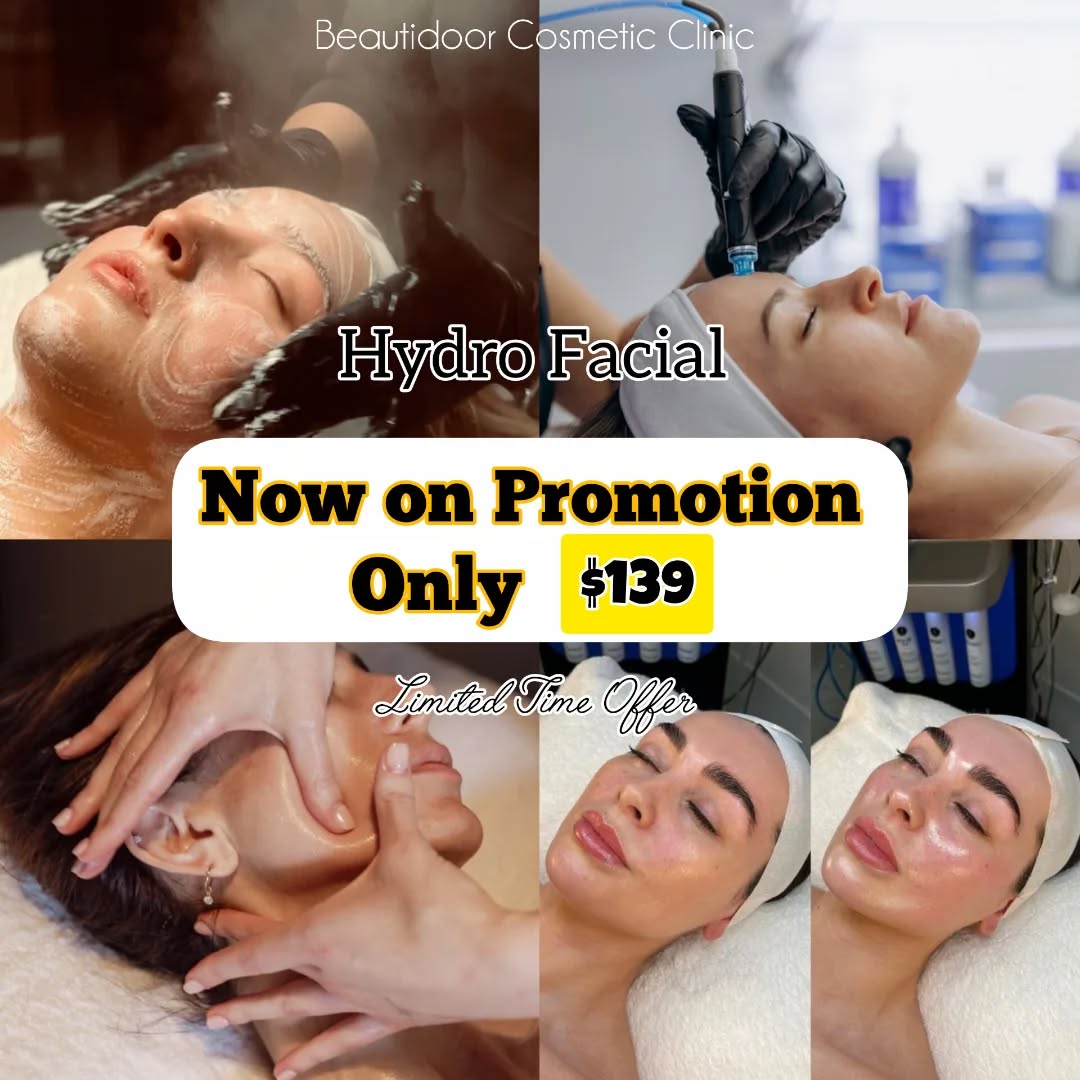 BeautiDoor Facebook ad: HydroFacial, The Ultimate Glow Treatment