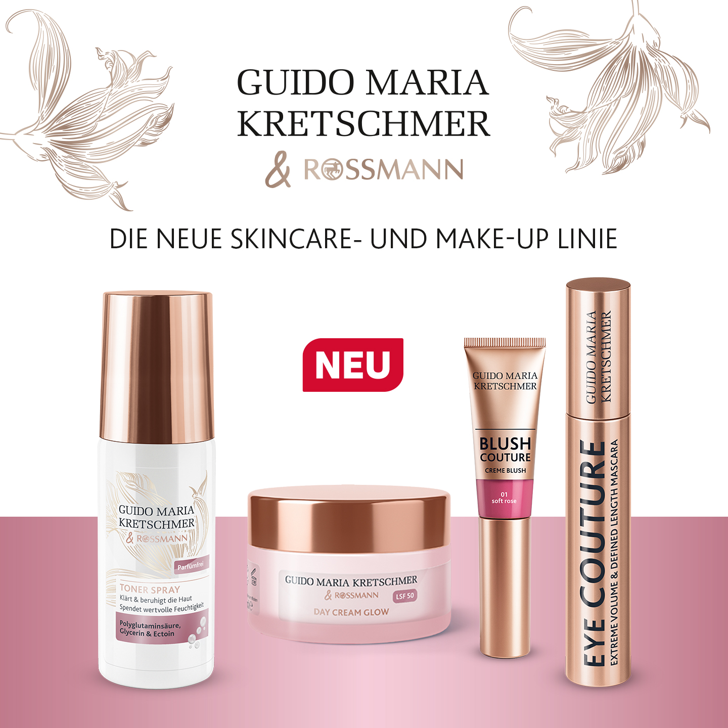 Rossmann Facebook ad: Deine Pflege. Dein Moment.