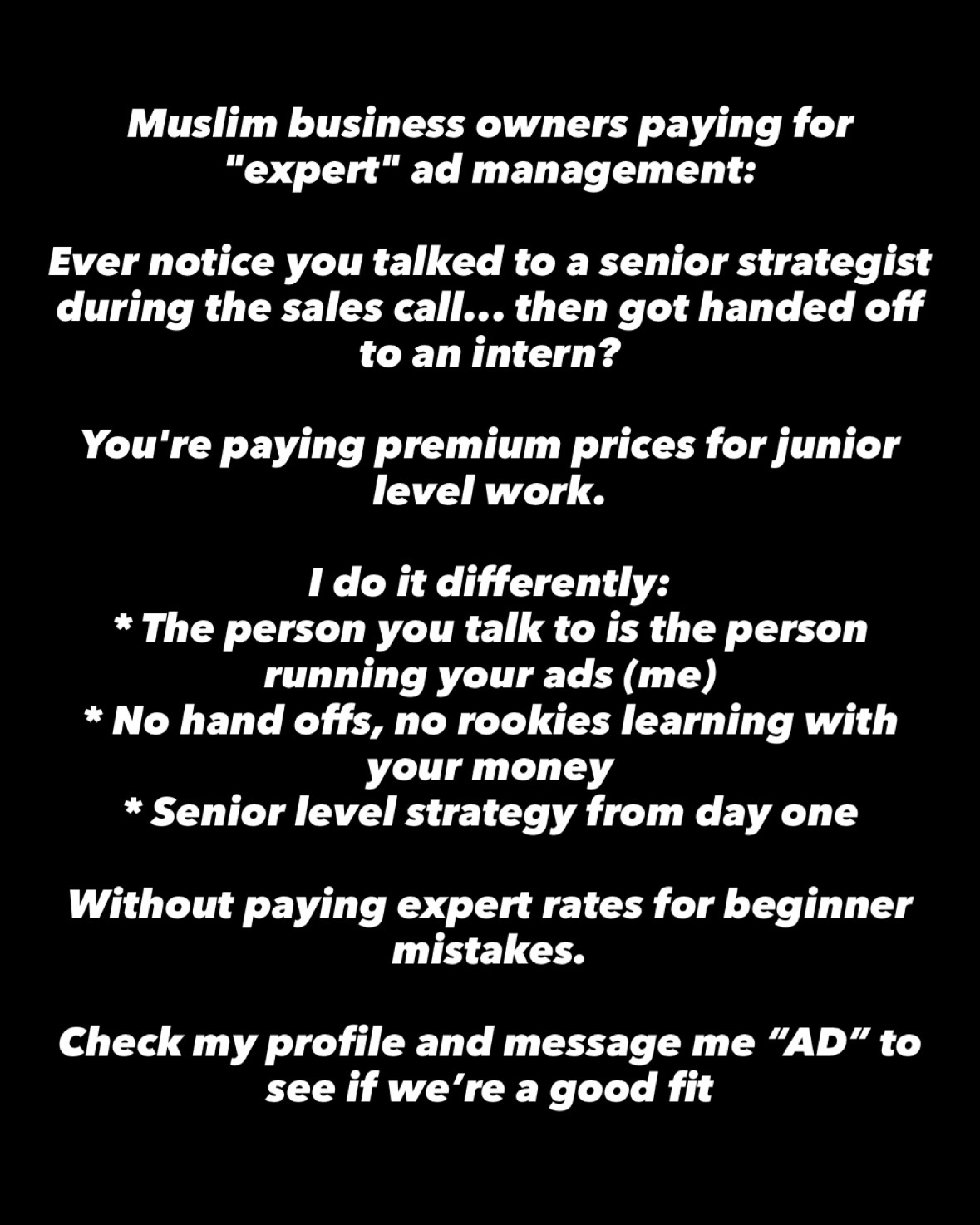 Ashraf - Media Buyer & Creative Strategist Facebook ad