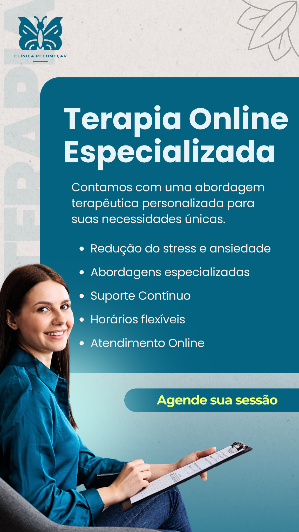 Clínica Recomeçar Facebook ad from May 14, 2026
