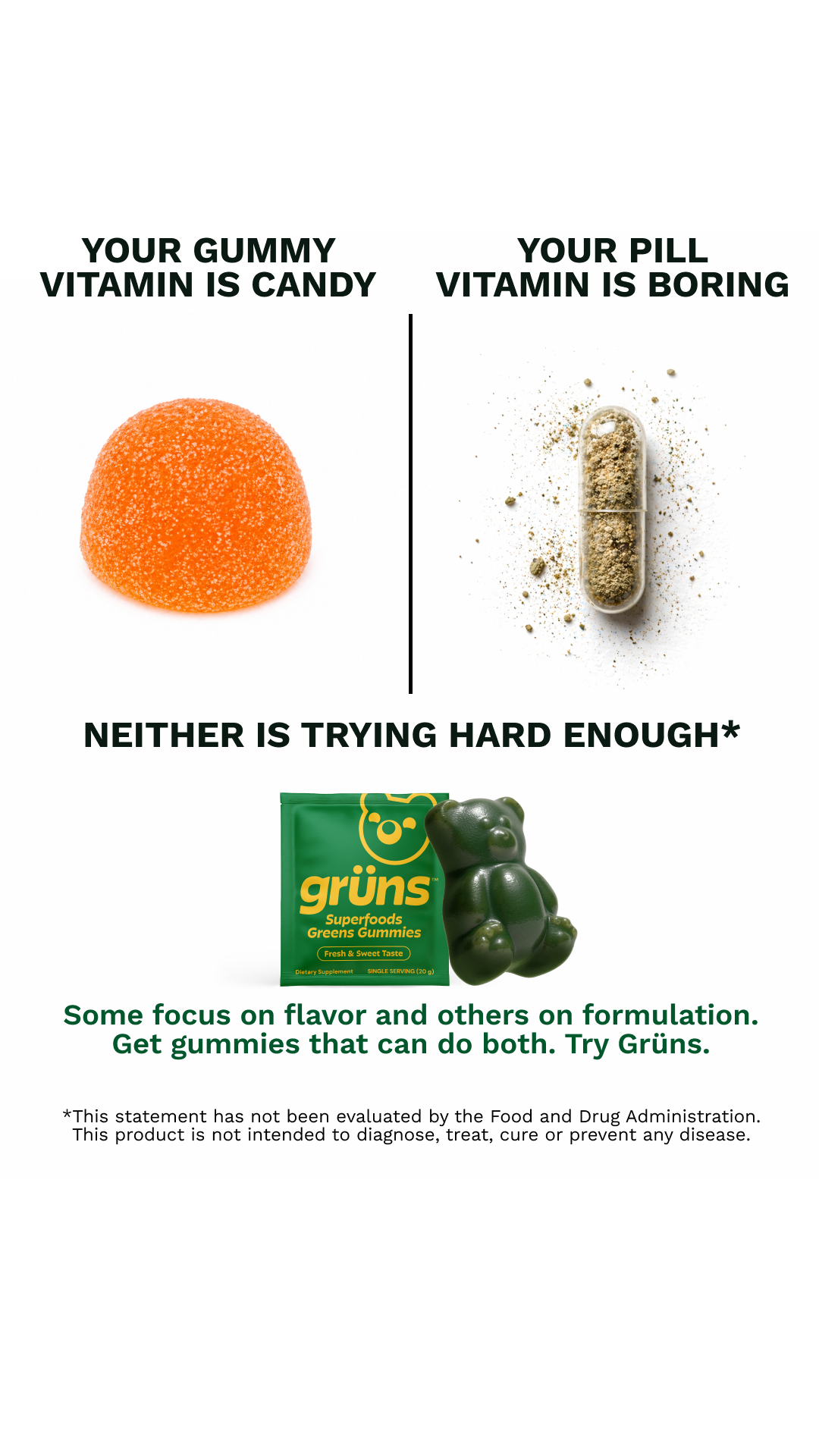 Grüns Facebook ad