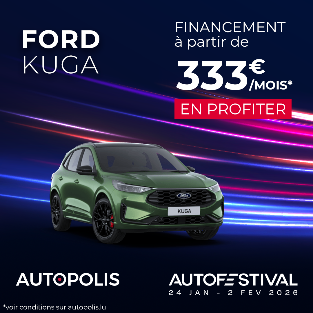 Autopolis Facebook ad: Ford Kuga Titanium À partir de 333€/mois