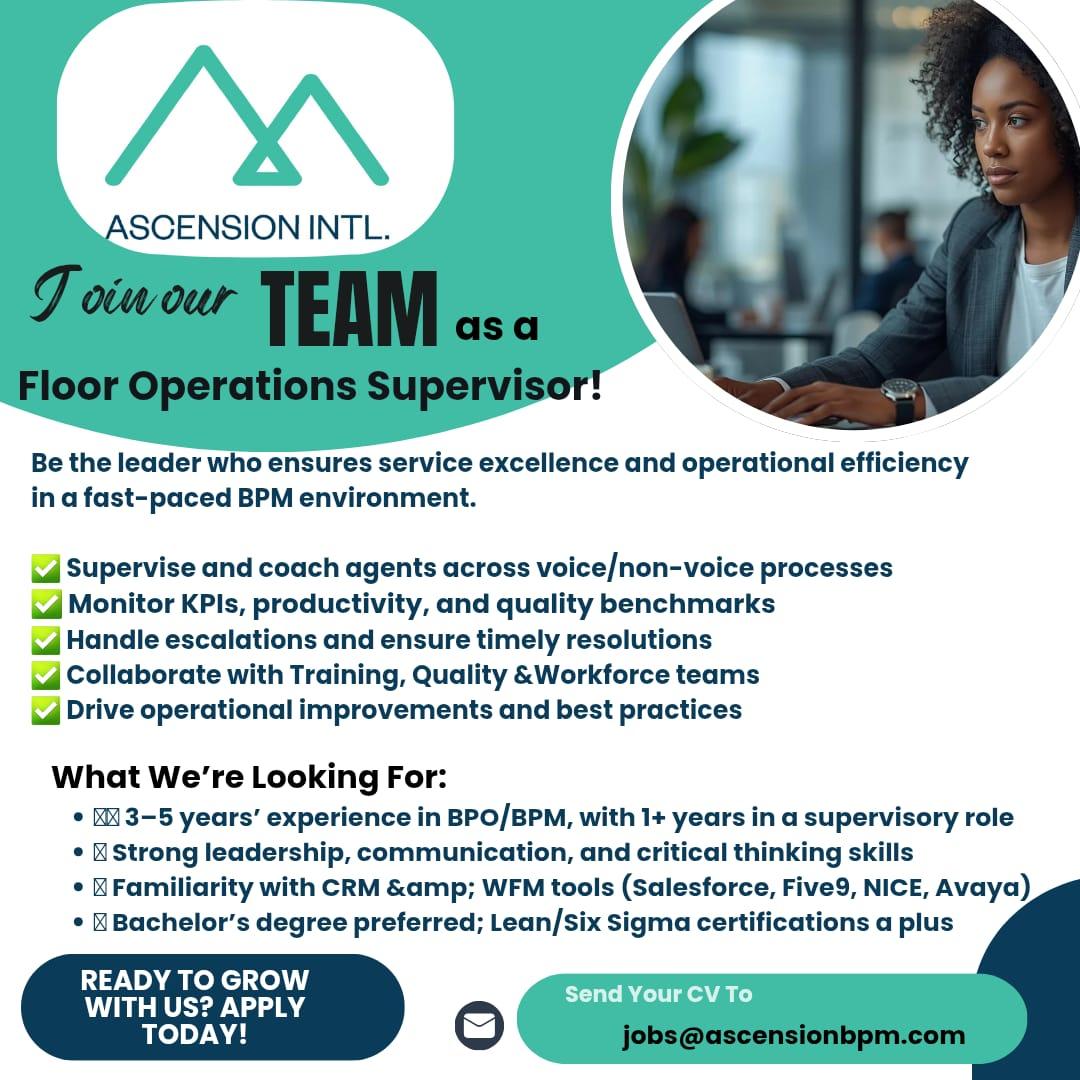 Ascension International Limited Facebook ad: We’re Hiring! Join Our Growing Team