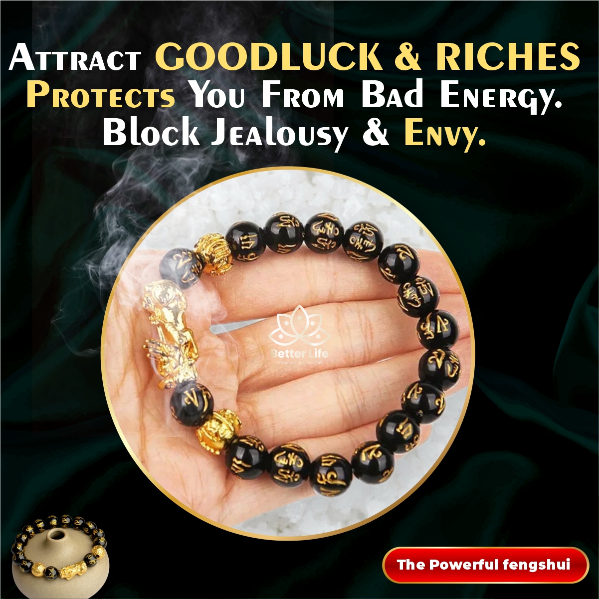 Better Life Facebook ad: Attract Wealth, Favor & Success with This Powerful Feng…