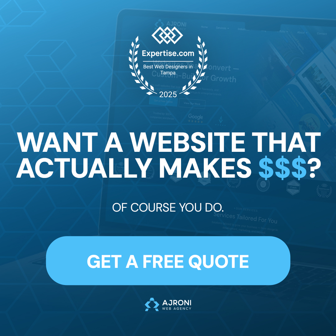 Ajroni Enterprises Facebook ad: Want a Website That Works for You?