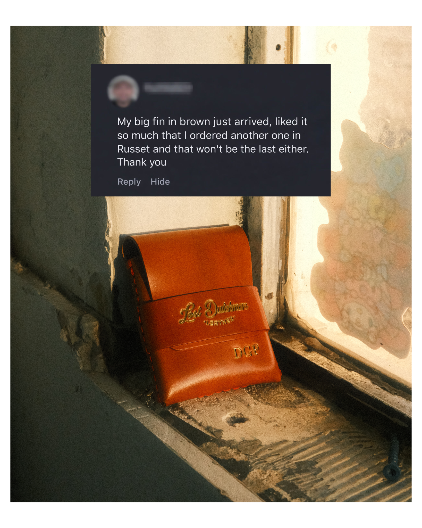 Lost Dutchman Leather Goods Facebook ad