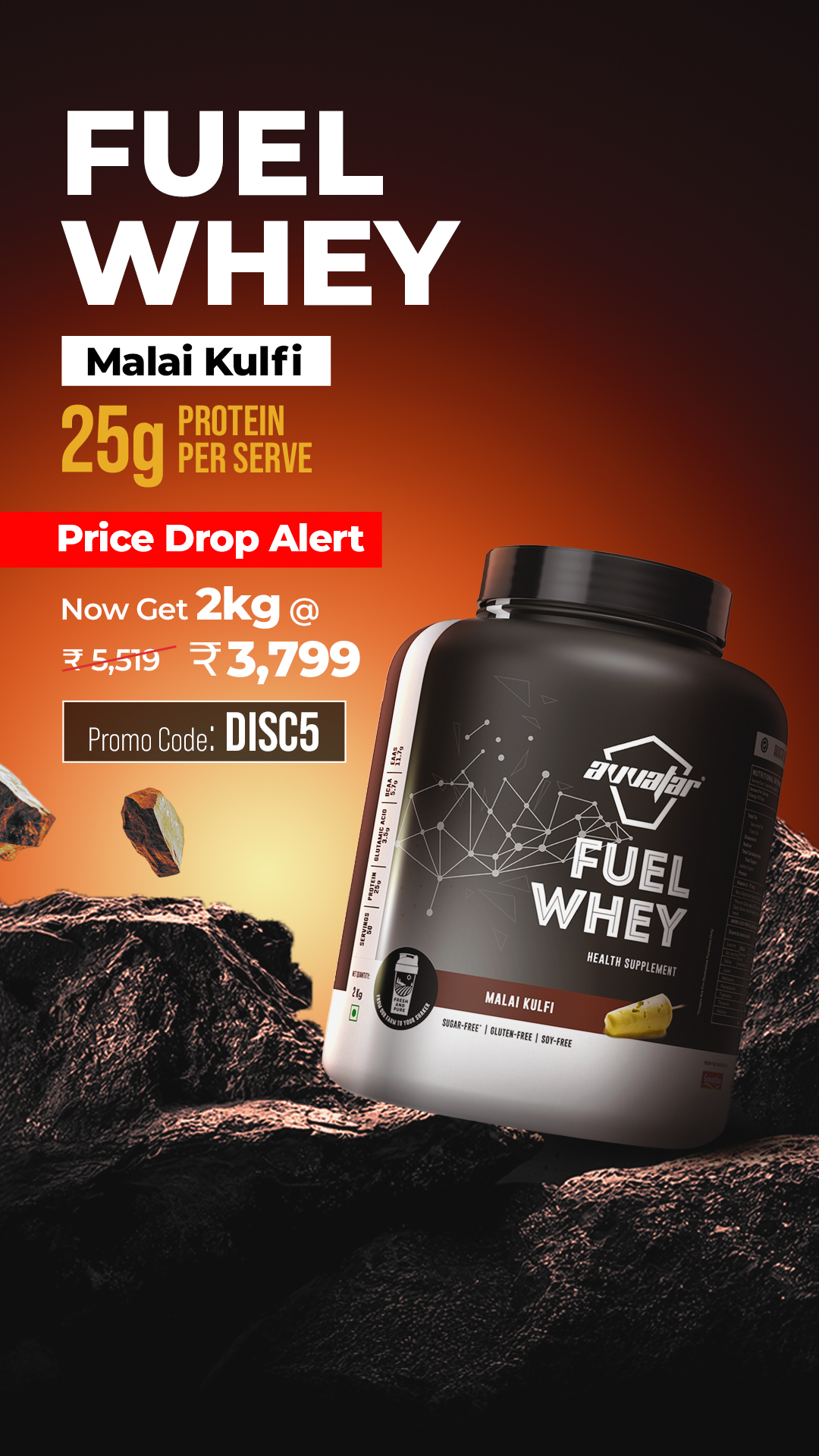 Avvatar Sports Nutrition Facebook ad