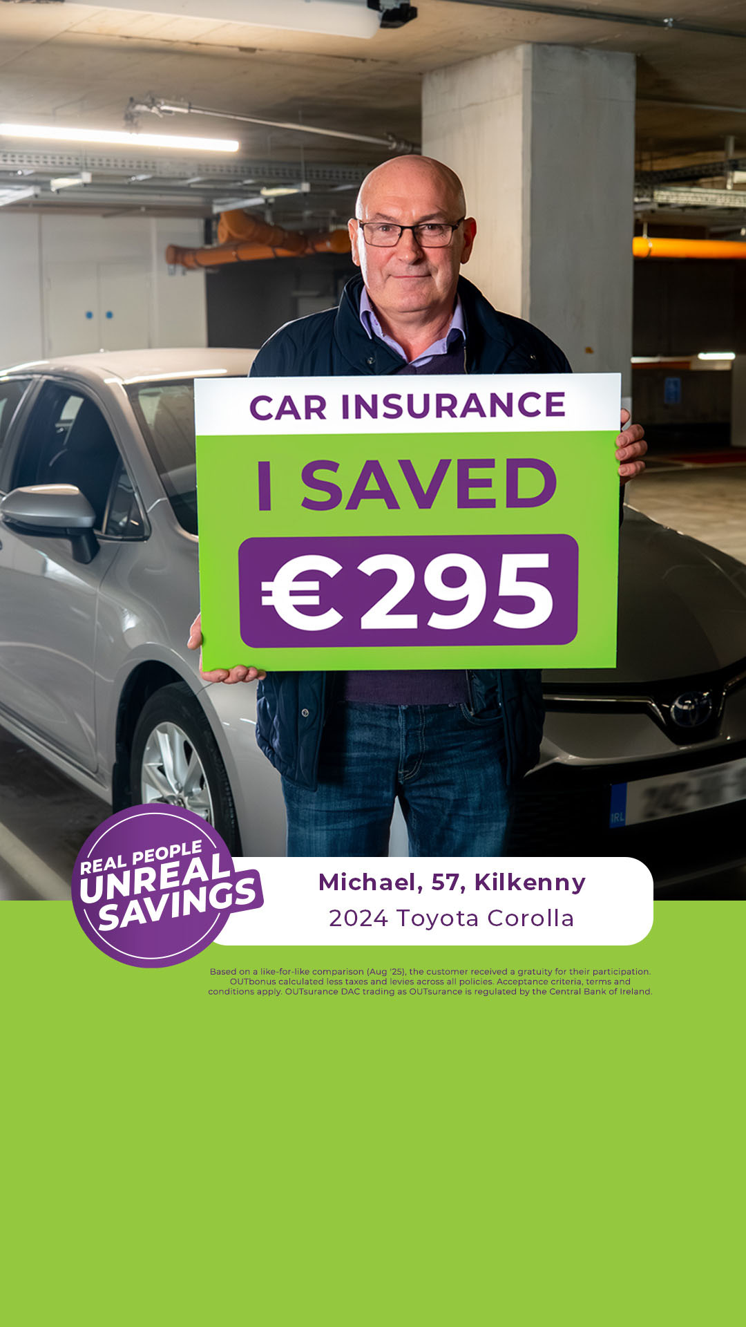 OUTsurance Ireland Facebook ad from May 27, 2026