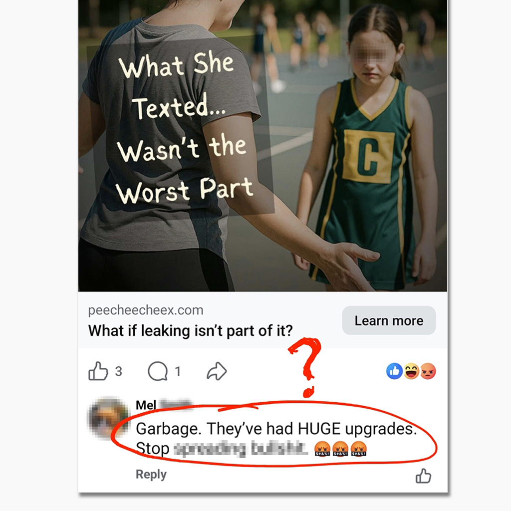 Pee Chee Cheex Facebook ad
