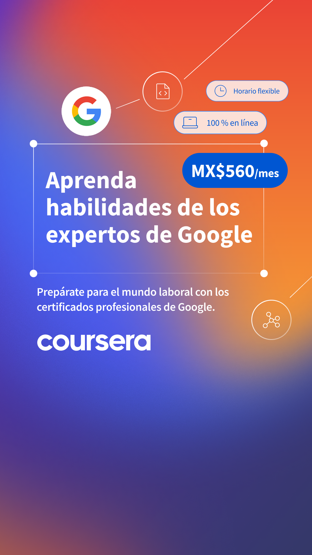 Coursera Facebook ad