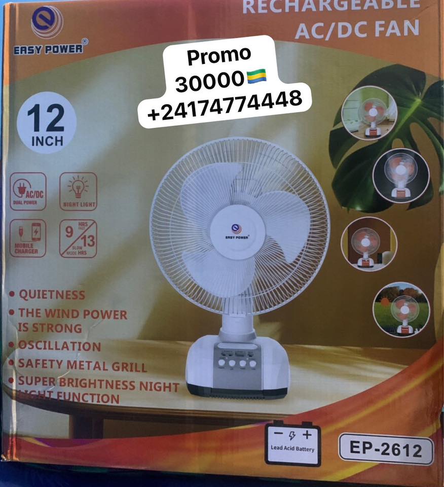 UM e-Market Facebook ad: Ventilateur Rechargeable Solaire & Courant
