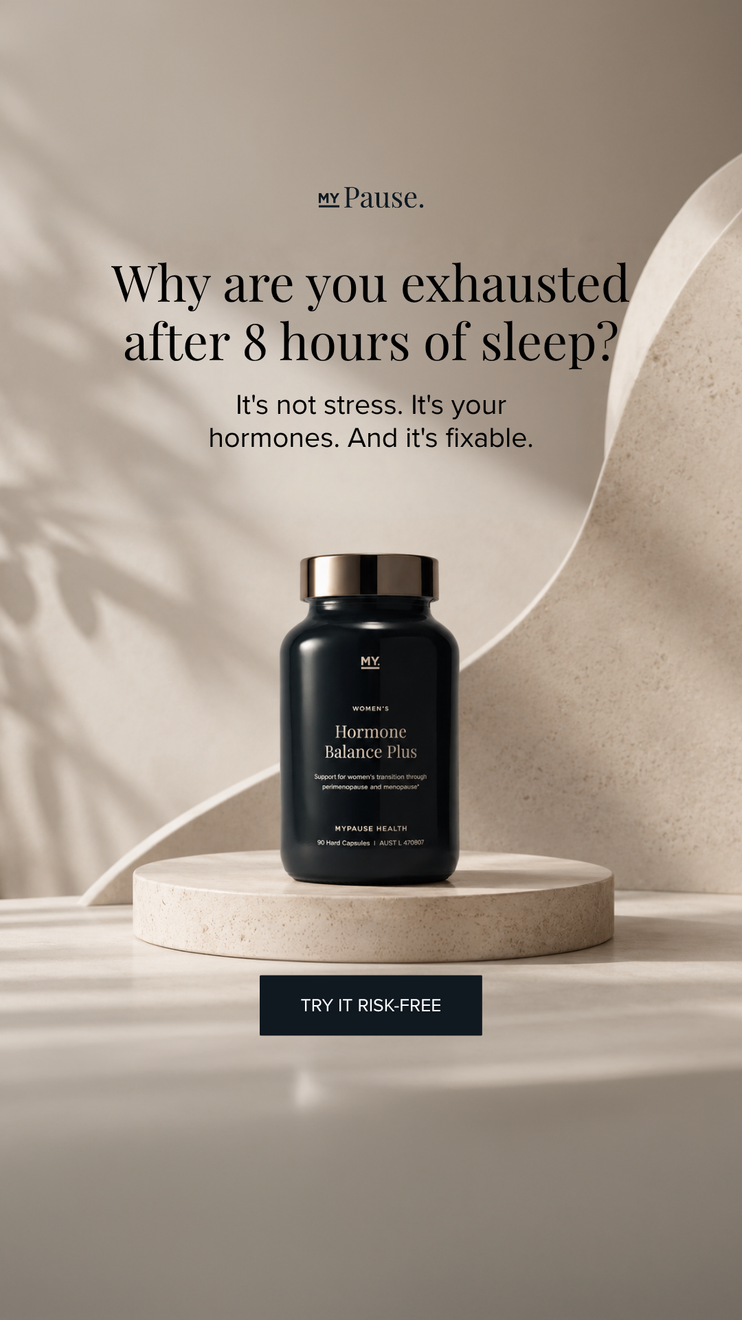 MyPause Health Facebook ad