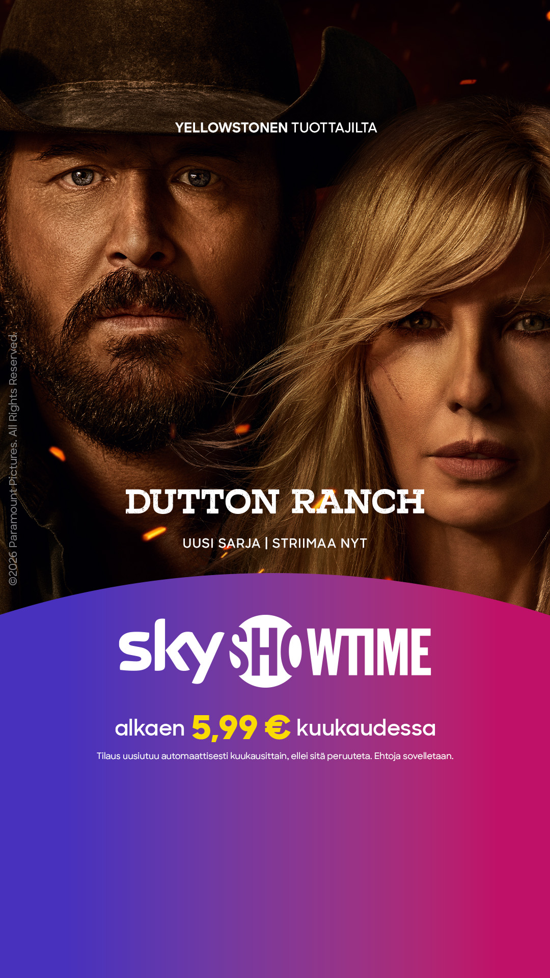 SkyShowtime Facebook ad