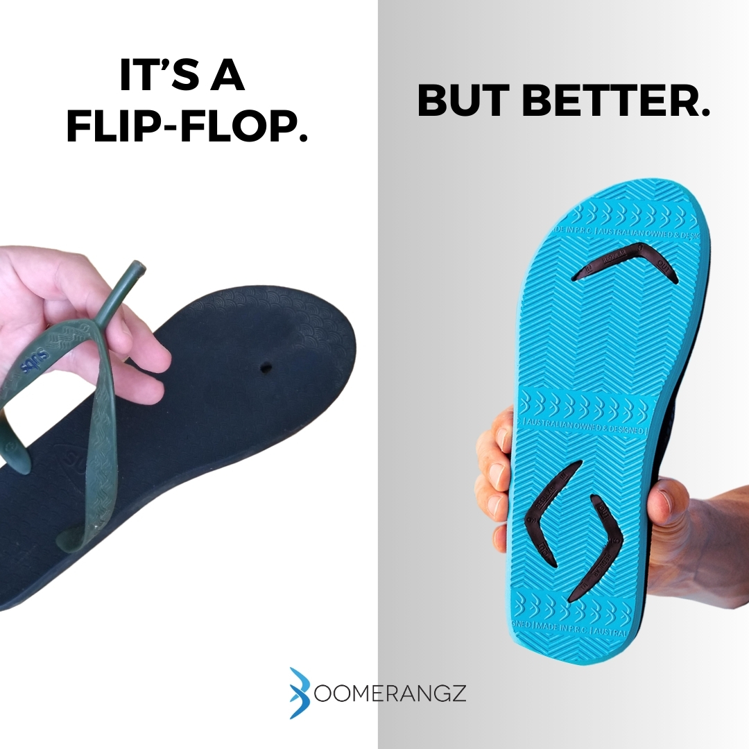 Boomerangz Footwear Facebook ad: Time to upgrade!