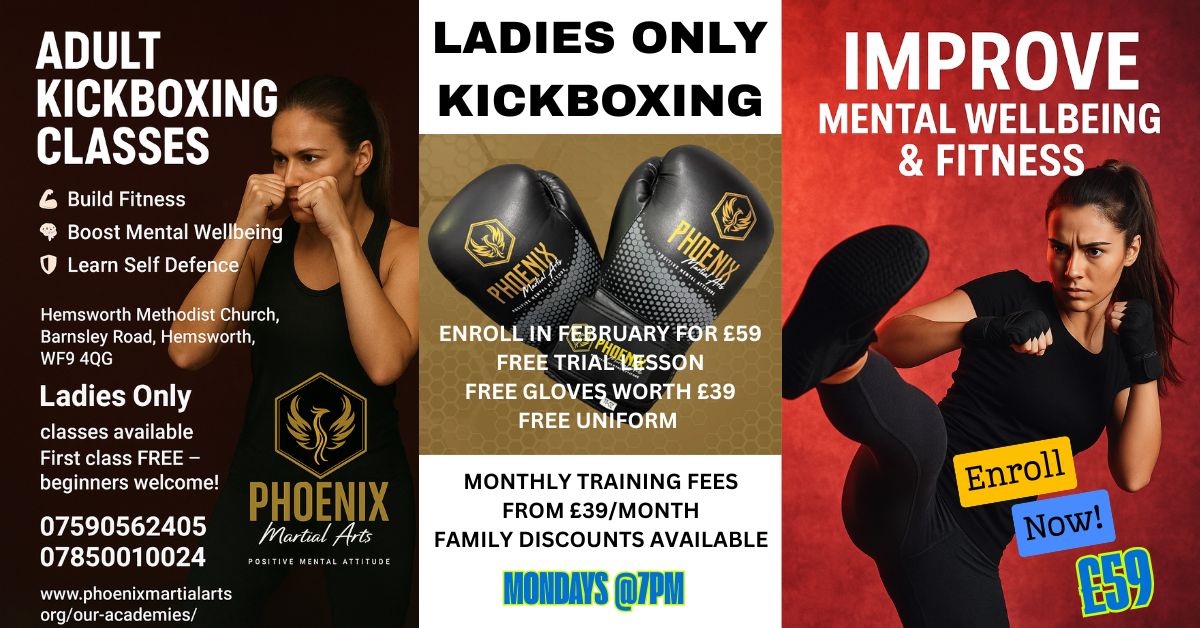 Phoenix Martial Arts Hemsworth Facebook ad from Apr 25, 2026