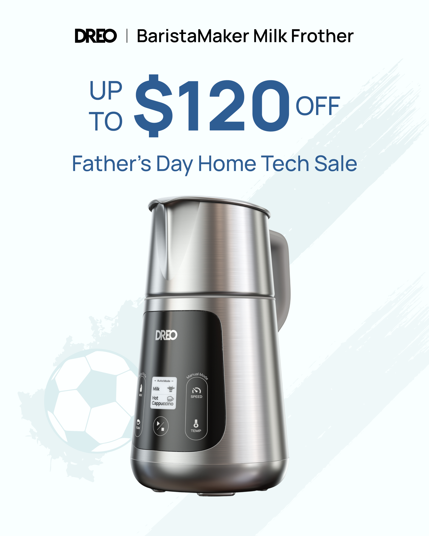 DREO US Facebook ad: Father's Day Deals, Save Up to $120