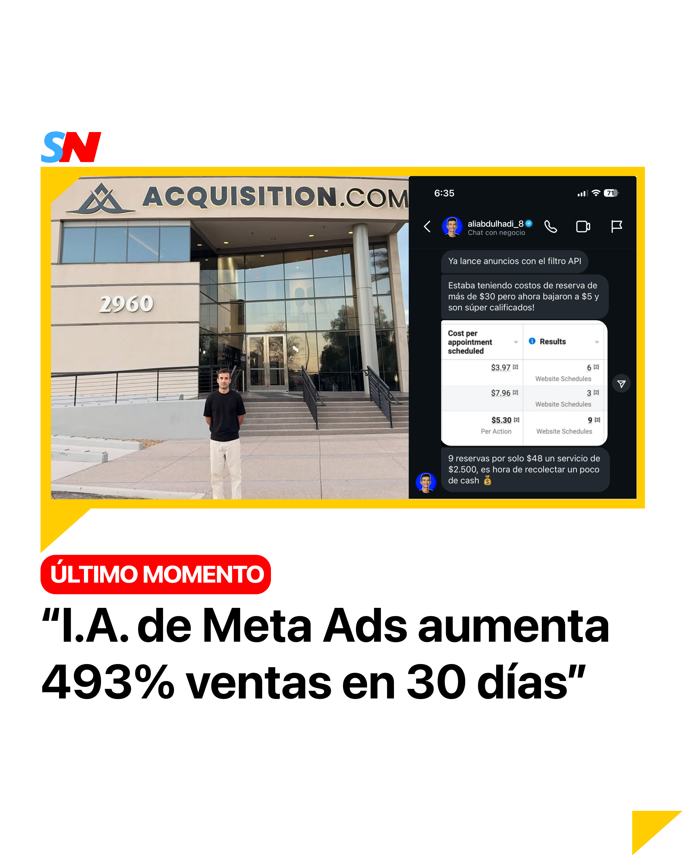Nico Seoane Facebook ad