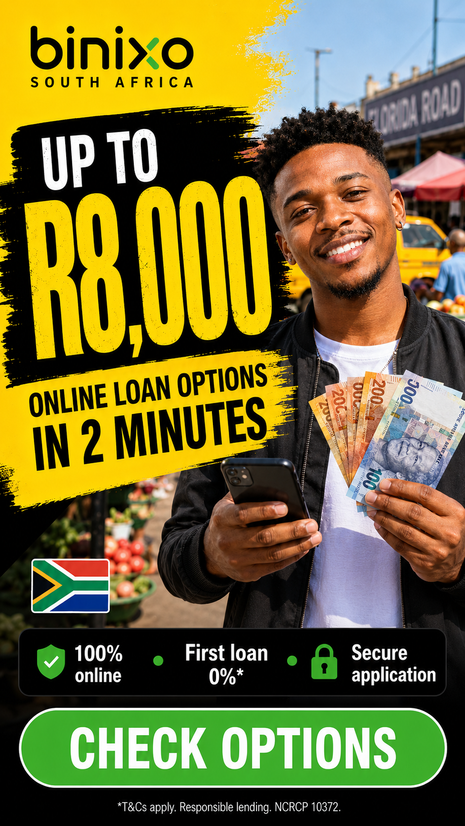 Binixo RSA Facebook ad