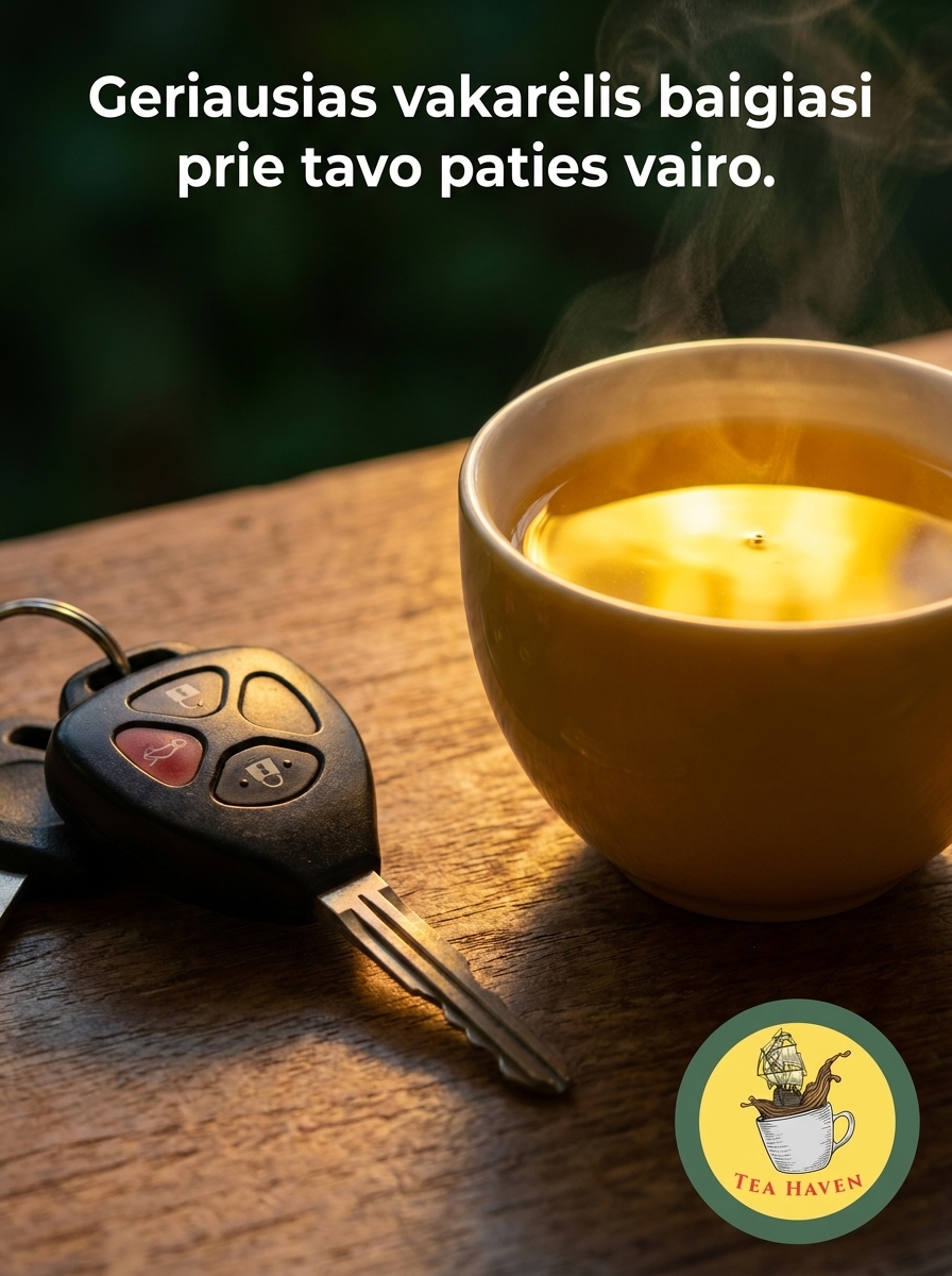 Tea Haven Facebook ad: 0.00 promilių. Vairuok drąsiai.