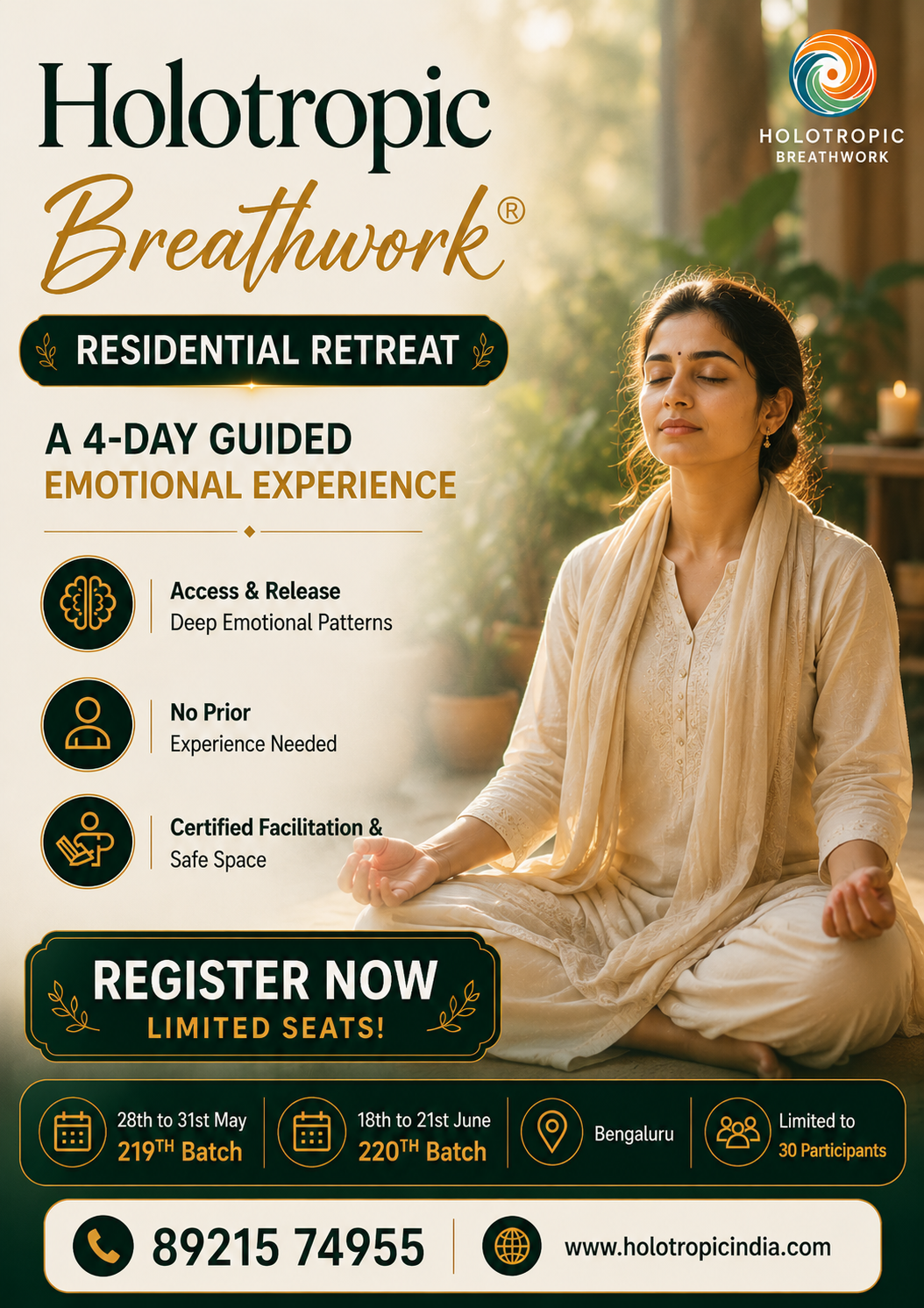 Holotropic Breathwork Facebook ad: Transform Your Mind with Holotropic Breathwork