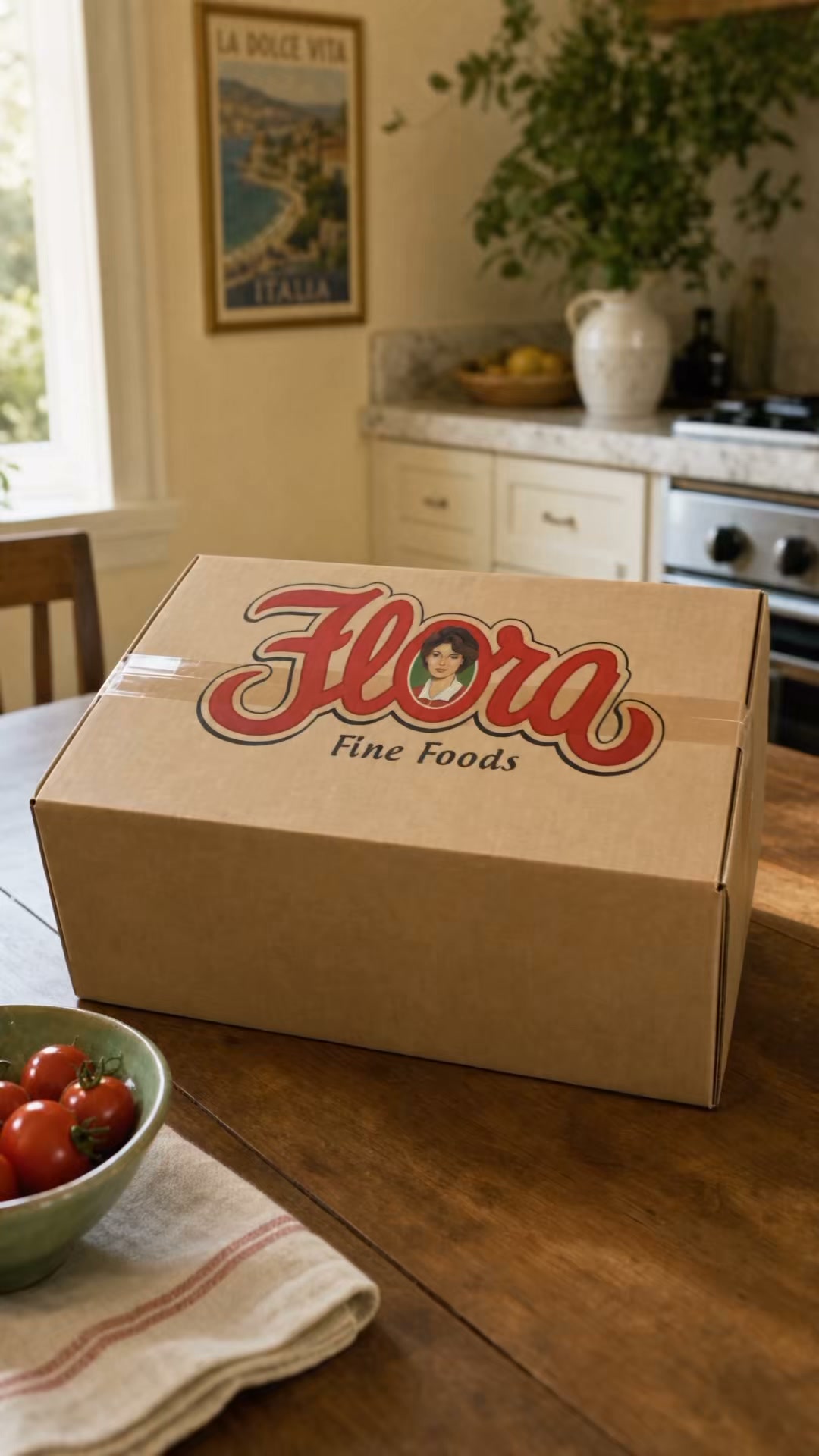Flora Fine Foods Facebook ad: Shop 300+ Italian Favorites