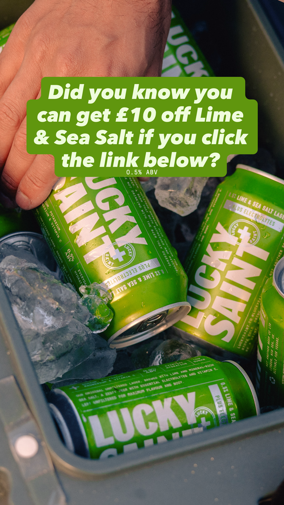 Lucky Saint Facebook ad from May 26, 2026