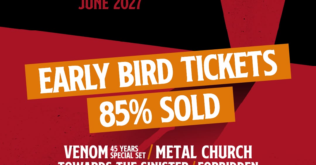 Metalfestival Into The Grave Facebook ad: Early Bird Tickets 85% Sold