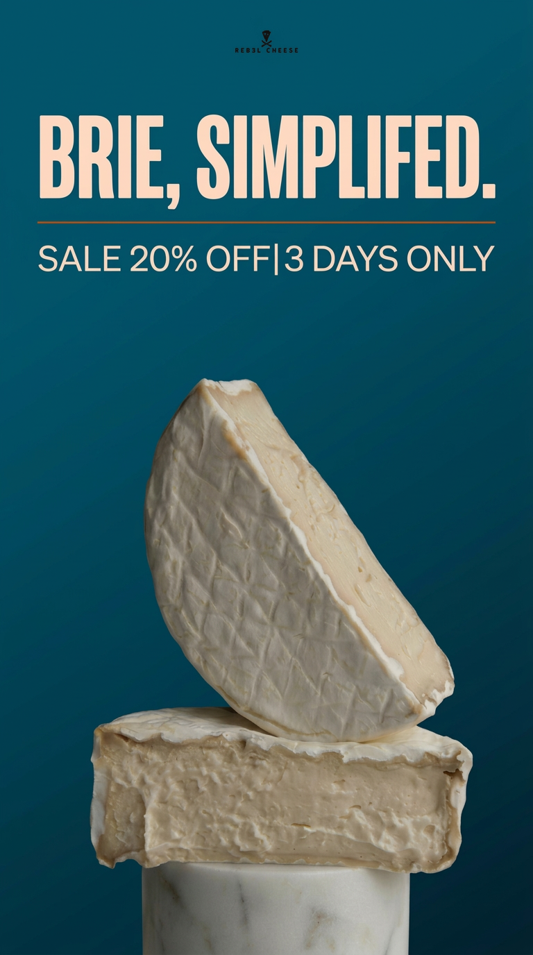 Rebel Cheese Facebook ad