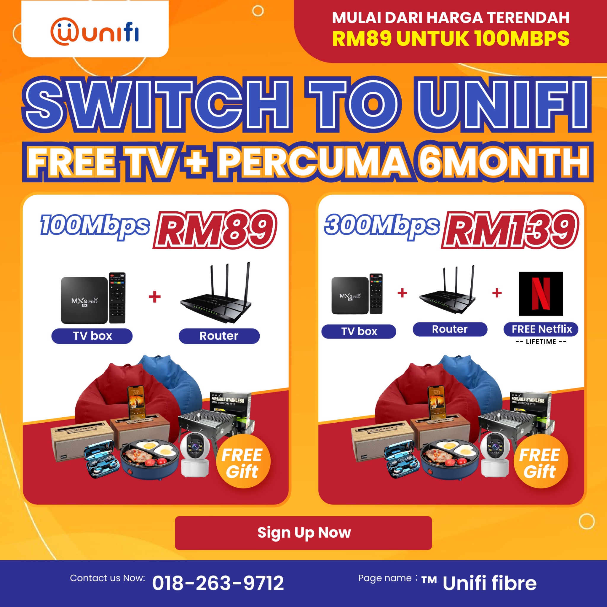 TM Unifi Fibre Pendaftaran Facebook ad