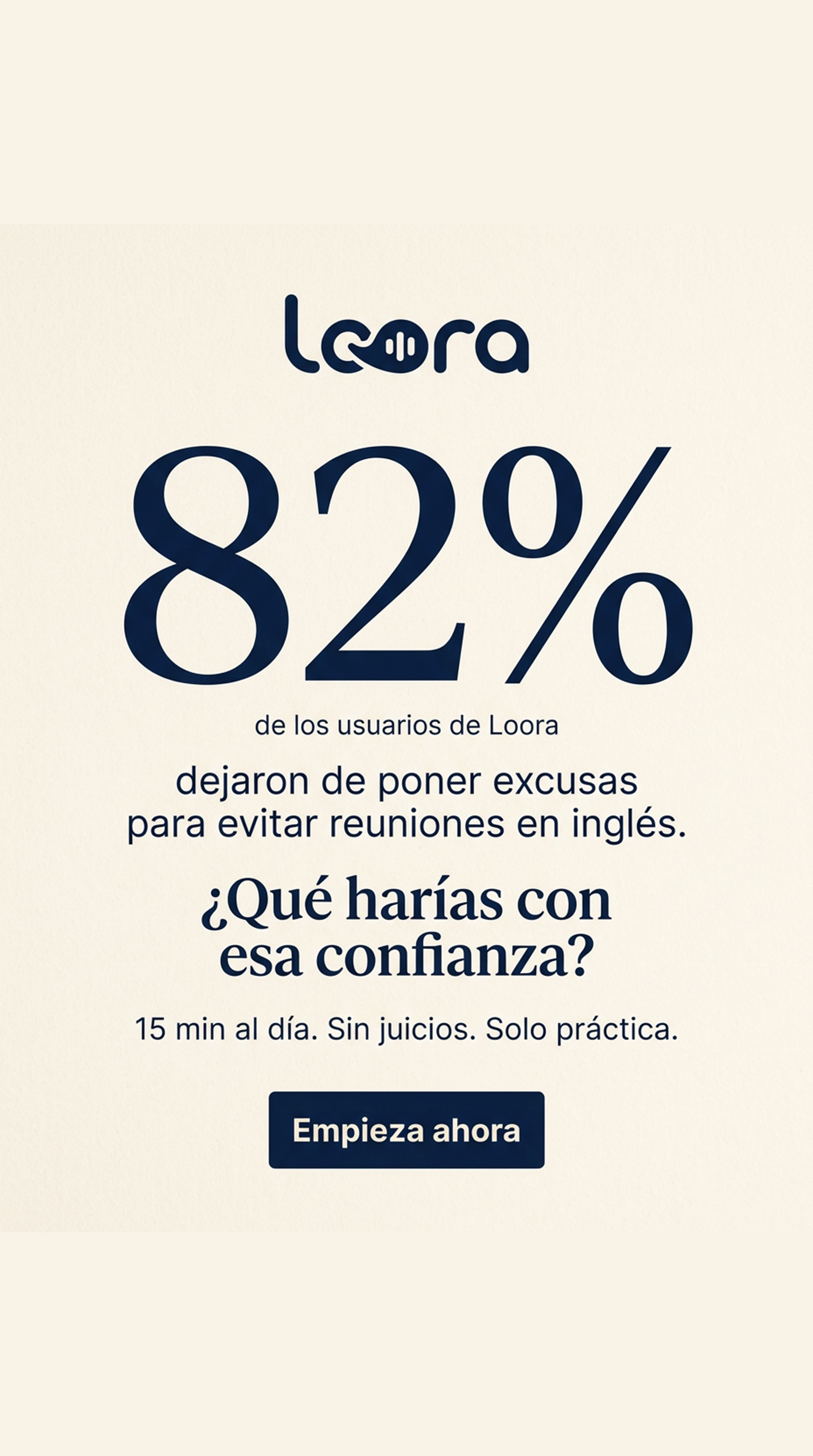 Loora: AI English Tutor Facebook ad