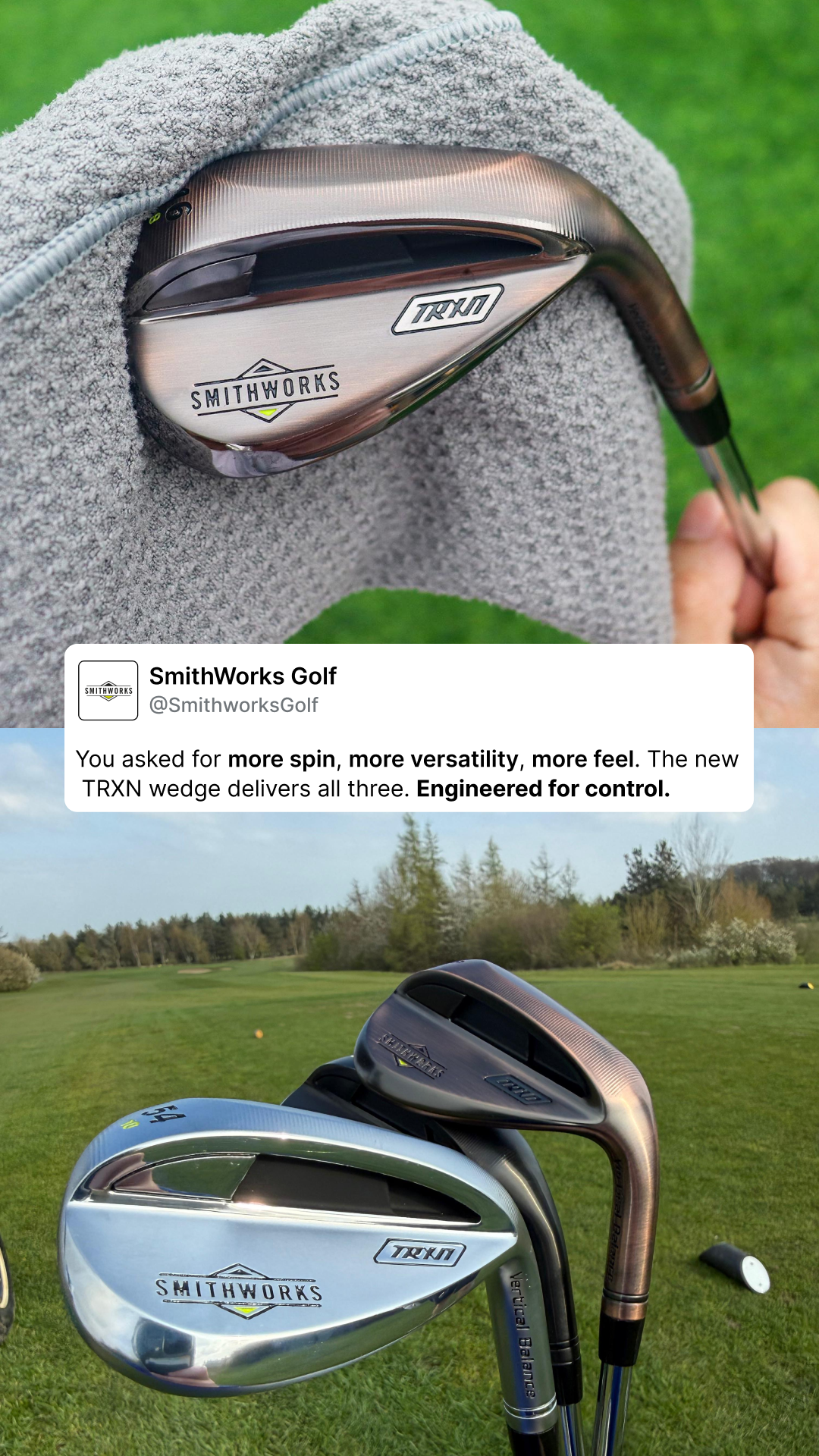 SmithWorks Golf Facebook ad from May 22, 2026